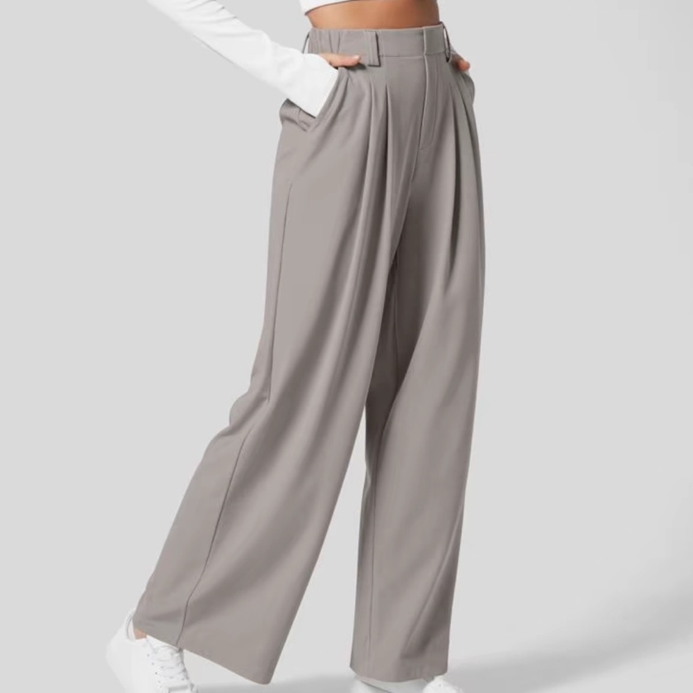 Halara Gray Wide-Leg Pants